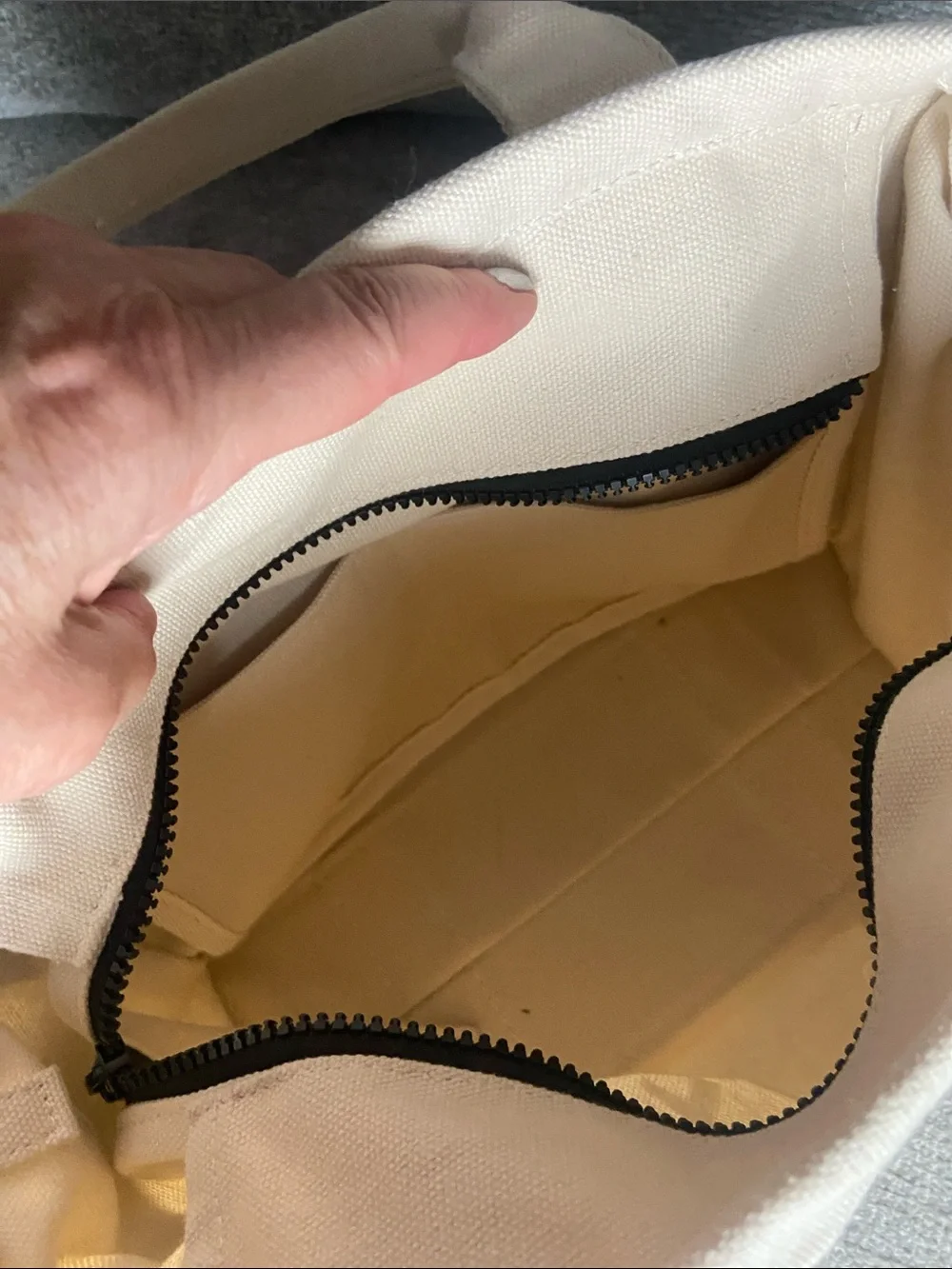 The Tote Bag canvas and embroidered strap
